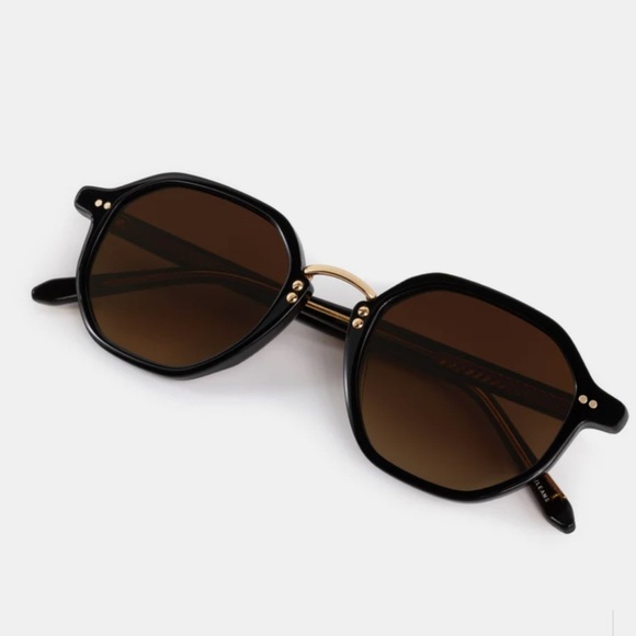 KREWE Black and Gold Sunglasses - Picture 4 of 7